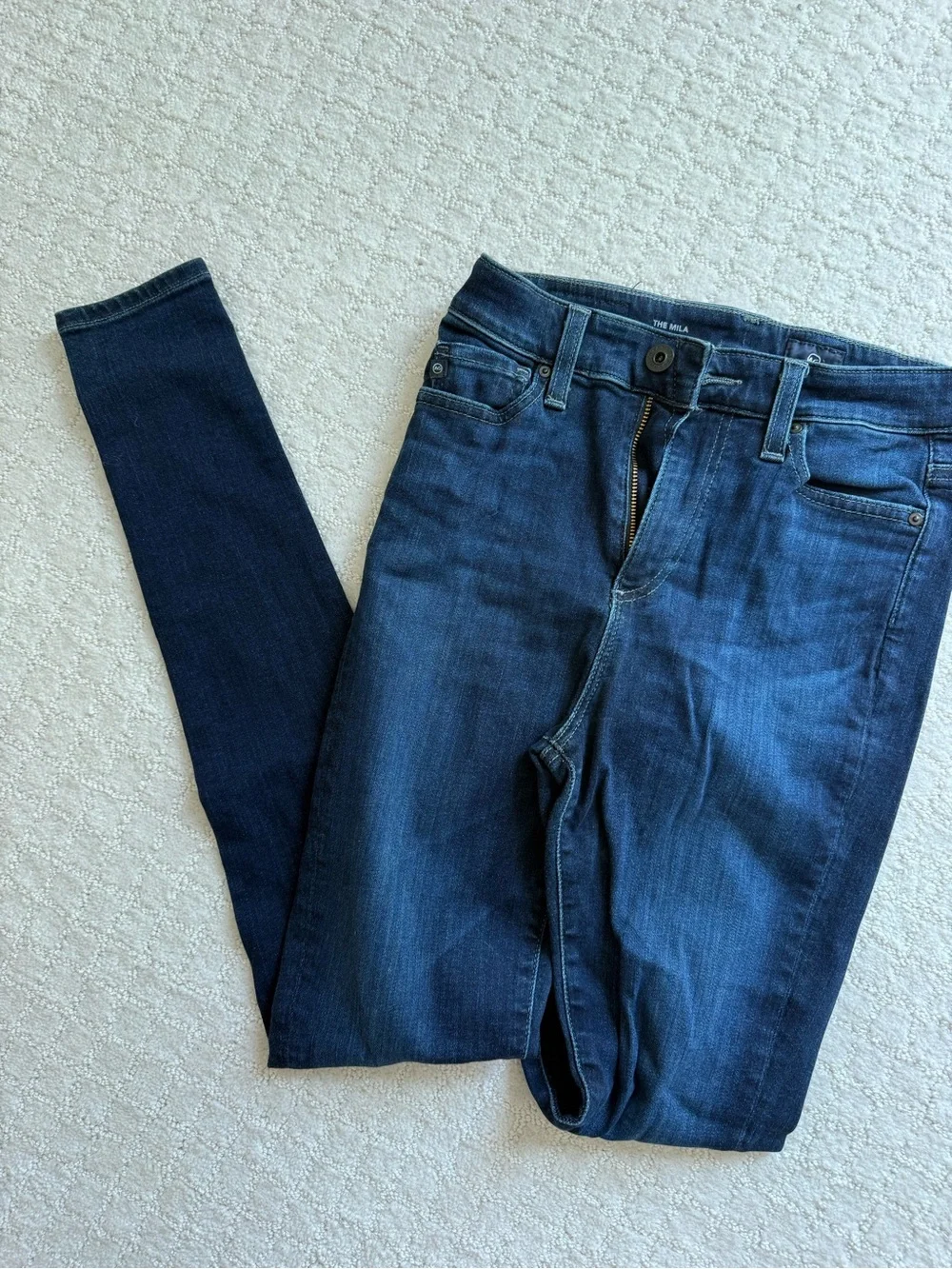 AG Adriano Goldschmied Dark Blue Skinny Jeans